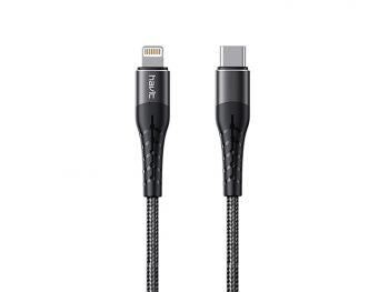 Havit HV-RH14 Type-c to lightning 20W fast charging, Nylon Woven design, 1.2M Cable_Black color